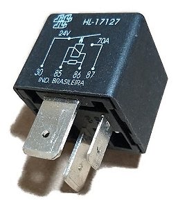 Rele Auxiliar Universal 24v 70ah Hl 4 Terminais