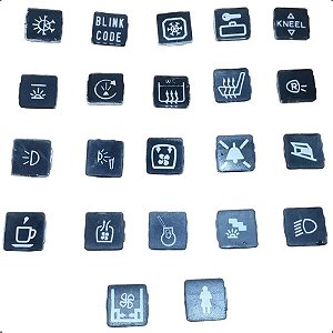 2 Lente Botao Interruptor Caminhao Onibus Mb Escolher Modelo