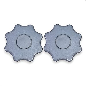 Manopla Banco Corsa Vectra Omega Monza Kadett Cinza (par)