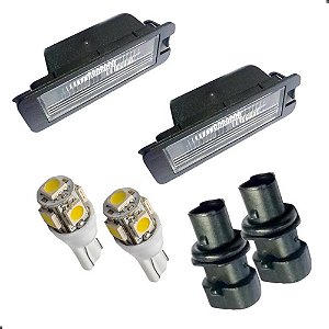 Par Lanterna Placa + Soquete + Led Gol G3 Modelo 2 Lanternas