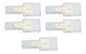 Conector Terminal Eletrico 6,3mm 1x2 1 Entrada 2 Saida (5pc)