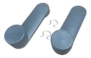 Par Macaneta Vidro Corsa Celta Meriva Zafira Cinza C/ Trava