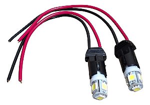 Par Soquete Lanterna Dianteira Fusca Brasilia Kombi Led