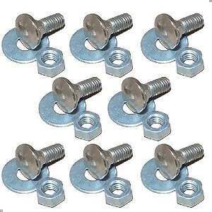 Parafuso Parachoque Passat Gol Voyage Parati Kit 8pcs Até 84