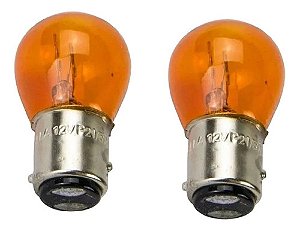 Lampada Adaptaçao Pisca Lanterna 2 Polos 12v Laranja (2pcs)