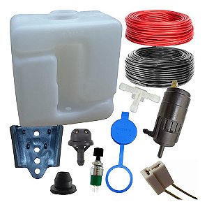 Kit Reservatório Limpador Vw Fusca Moto Bomba Elétrica