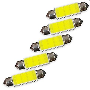 5 Pçs Lampada Torpedo Led 41mm Gol Parati Saveiro Santana