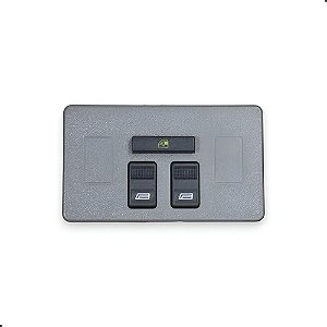 Moldura Cinza Console Santana C/ Botao Vidro Eletrico