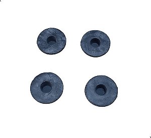 Tampa Furo Assoalho Borracha 22mm Kit 4pcs Padrao Original