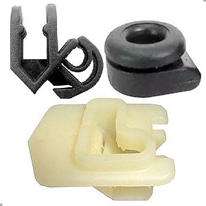 Grampo + Bucha Vareta Capo Logus Escort Fiesta Ecosport Gol