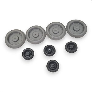 Kit 8 Unidades Borracha Assoalho Gol Voyage Saveiro G5 G6 G7