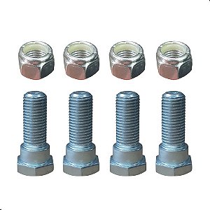 Kit Parafuso Cinto Segurança Aço Original Porca Travante 4pc