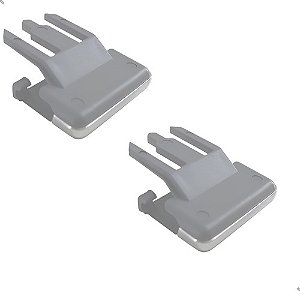 Clip Difusor Ar Central Corolla 09/14 Cinza Filete Crom 2pcs