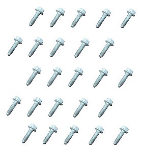 Parafuso Sextavado Aço M8 X 30mm Chave 13 Rosca M8 20pcs