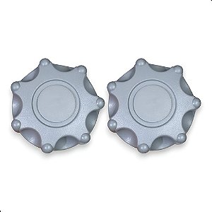 Manopla Banco Fiesta Ecosport 2003 A 2012 ( Par) Cinza