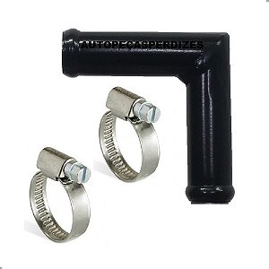 Tubo Adaptação Mangueira Ar Quente Modelo 90 Graus 19mm