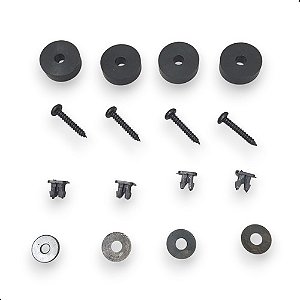 Kit Fixação Placa Distanciador Parafuso Bucha 7x7 2 Placas