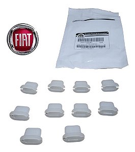 Kit 10 Bucha Moldura Paralama Ducato Cronos Pulse Fiat 500