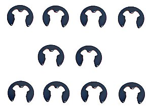 Anel Trava Retenção Elástico Trava Eixo 10mm - M10 - 10pcs