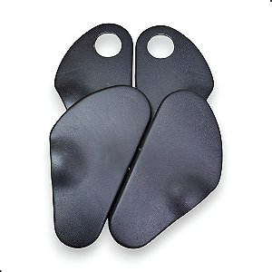 Par Capa Acabamento Manopla Lateral Banco Celta Prisma Preto