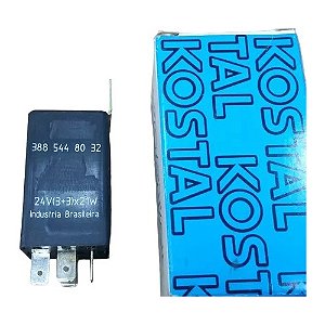 Rele Pisca Caminhao Mercedes 24v (3+3)x21w C/ Sup 3885448032