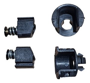 Jogo Bucha Dobradica Tampa Traseira Fiat Strada 08/20 Plast