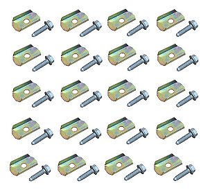 Kit Calço Carroceria Fusca 20 Chapas + 20 Parafuso M8 Aço