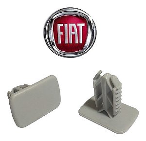 Par Grampo Presilha Forro Teto Uno Elba Fiorino 85/13 Cinza
