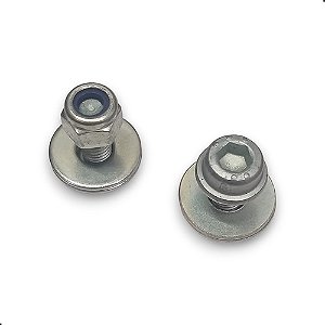 Parafuso Fixação Placa 6 X 16 Mm Arruela Porca Mercosul