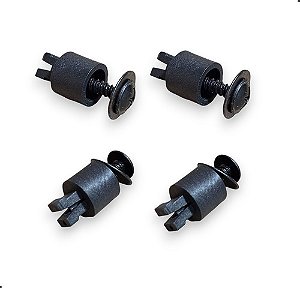 Kit Fixação Placa Mercosul  7 X 7 Mm Bucha Modelo Espaçador