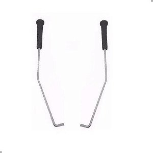 Par Pino Trava Da Porta C/ Haste Uno Premio Elba Fiorino