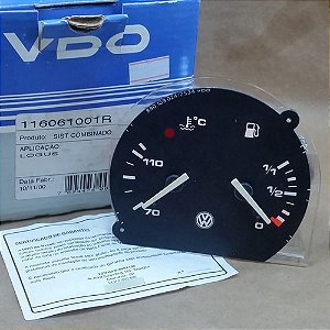 Relogio Painel Logus Pointer Combustivel E Temperatura Vdo