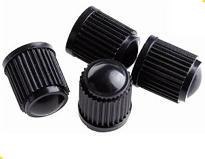 Tampa Valvula Bico Pneu Universal Plastico (jg 4 Peças)