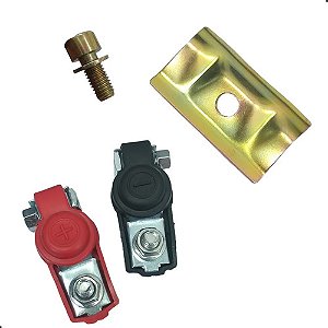 Suporte Fixação Bateria + Terminal Bateria Chevete Marajo
