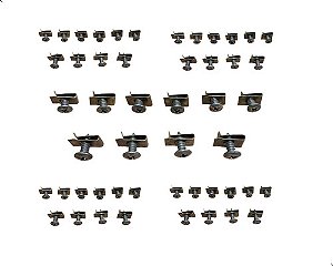 Porca Rapida Fixa Universal Para Barro Parachoque 16x10 50pc