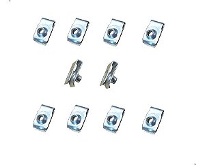 Porca Rápida M6 Fixação Placas City Civic Crv Fit Hrv 10pcs