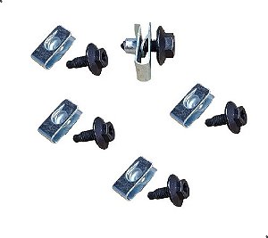 5 Kit Porca Rápida M6 Fiat Uno Mille Fiorino Elba Prêmio