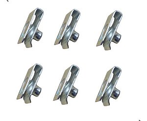 Kit 6 Porcas Rápidas M6 Universal