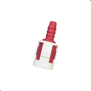 Conector Engate Rápido P/ Mangueira Tecalon Combustivel 8mm Vermelho
