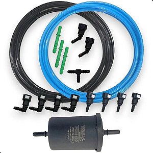 Kit Mangueira Combustível Alimentação + Filtro Megane Clio Preto