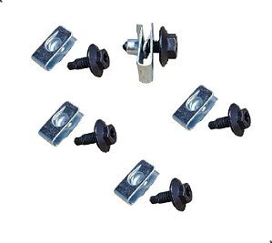 5 Porca Rápida M6 Fixador Parabarro Citroen C3 C4 Aircross