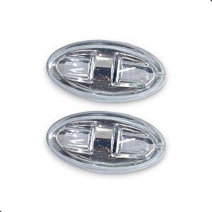 Par Lanterna Pisca Para-lama Lateral Peugeot 206 207 307 C3 Branco