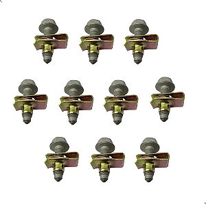 Kit 10 Porcas 10 Parafusos Grade Paralama Ford Chevrolet M8