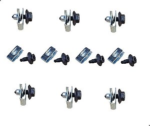 Kit 10 Porcas 10 Parafusos Grade E Paralama F1000 F4000 M6