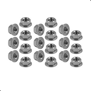 Kit Porca Fixação Lanterna Traseira Gol Bola G2 G3 G4 Branco