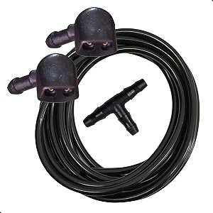 Kit Esguicho Brucutu Limpador Para-brisa Parati 87/95 Preto