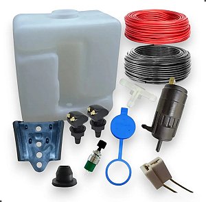 Kit Reservatorio Limpador Adaptacao C10 C20 A10 A20 D10 D20 Branco