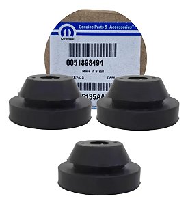 Kit 3 Coxim Fixação Caixa Filtro Ar Mobi Uno Strada Original