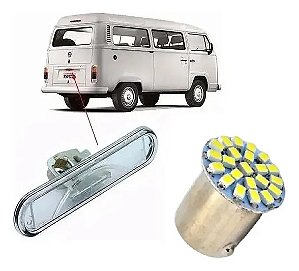 Lanterna Luz Placa Kombi 1998 A 2014  C/ Soquete E Led