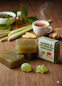 CHÁ VERDE COM CAPIM LIMÃO - SABONETE HIDRATANTE